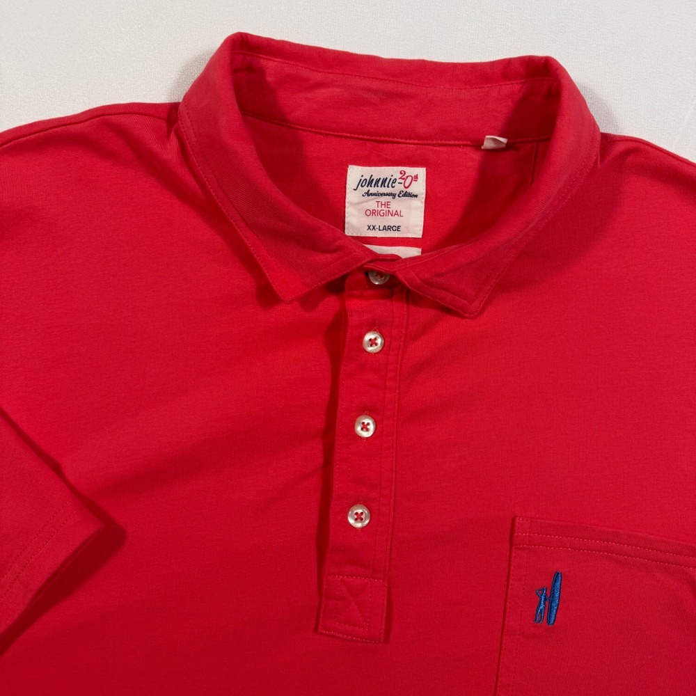 Johnnie-O 20th Anniversary Edition Polo Shirt Mens XX-Large Watermelon‎